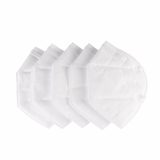 Maschera monouso a 3 strati realizzata in tessuto non tessuto soffiato a fusione con materiale