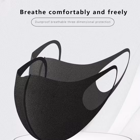 Maschera medica pronta per la spedizione, maschera facciale a 3 strati, maschera chirurgica monouso non tessuta