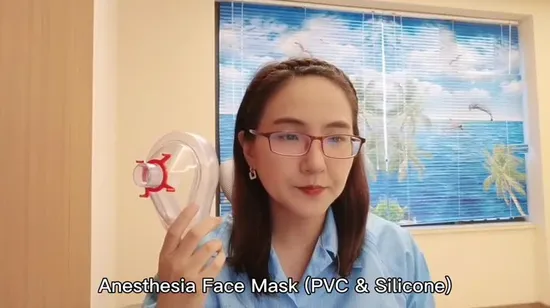 Fabbrica di maschere per anestesia in PVC monouso per maschera per anestesia in PVC per adulti M, taglia 4# con CE FDA